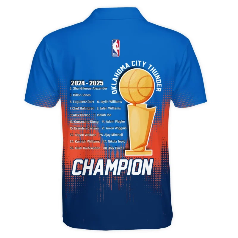 Basketball Club Polo Shirt NBA 2025 For Fan Basketball Club HVN1078DER061925POS - Image 3