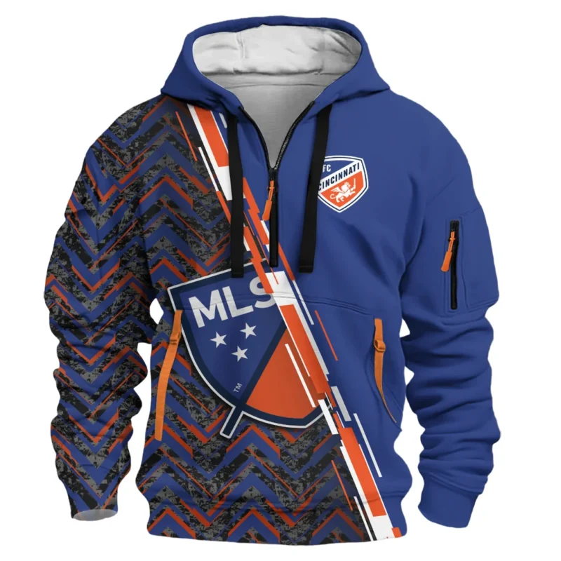 Sport Hoodie Half Zipper MLS 2025 For Fans Sport HVN1081CFC062125HODZ - Image 2