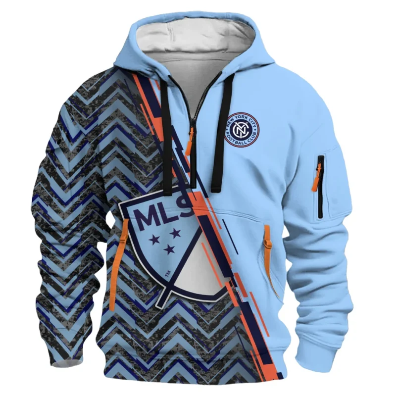 Sport Hoodie Half Zipper MLS 2025 For Fans Sport HVN1081NYC062125HODZ - Image 2