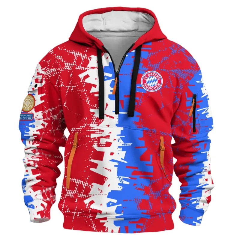 Football Hoodie Half Zipper Club WC 2025 For Fan Football HVN1082BM062125HODZ - Image 2