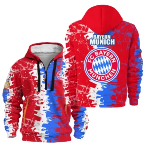Football Hoodie Half Zipper Club WC 2025 For Fan Football HVN1082BM062125HODZ