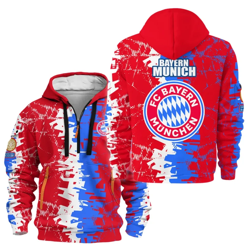 Football Hoodie Half Zipper Club WC 2025 For Fan Football HVN1082BM062125HODZ