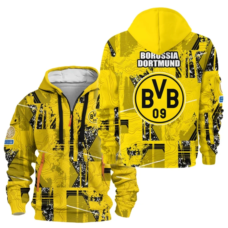 Football Hoodie Half Zipper Club WC 2025 For Fan Football HVN1083BD062325HODZ