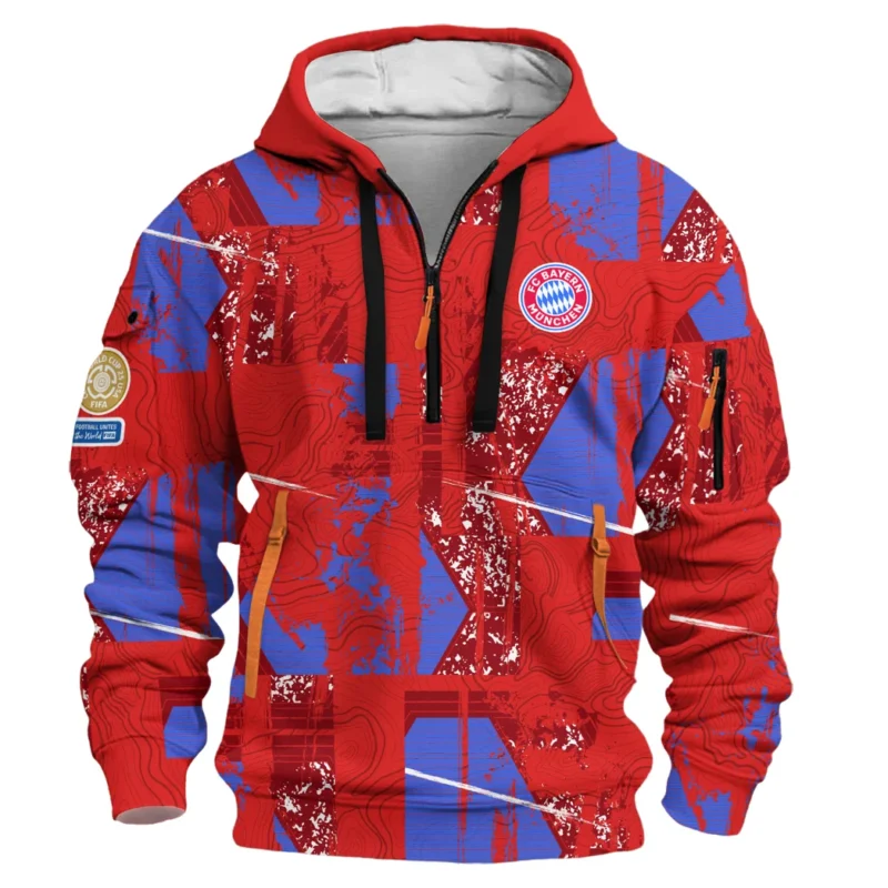 Football Hoodie Half Zipper Club WC 2025 For Fan Football HVN1083BM062325HODZ - Image 2