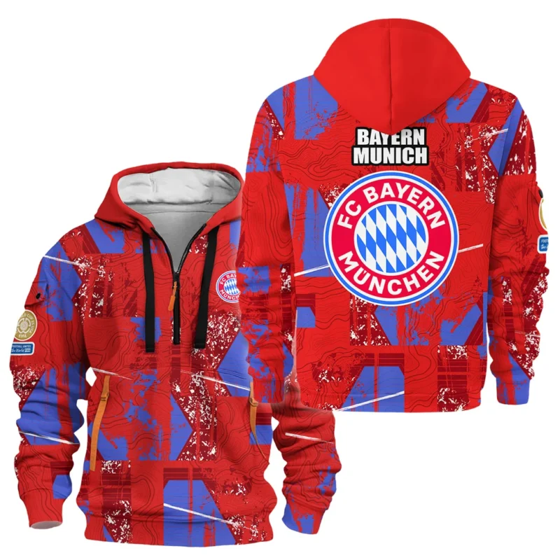 Football Hoodie Half Zipper Club WC 2025 For Fan Football HVN1083BM062325HODZ