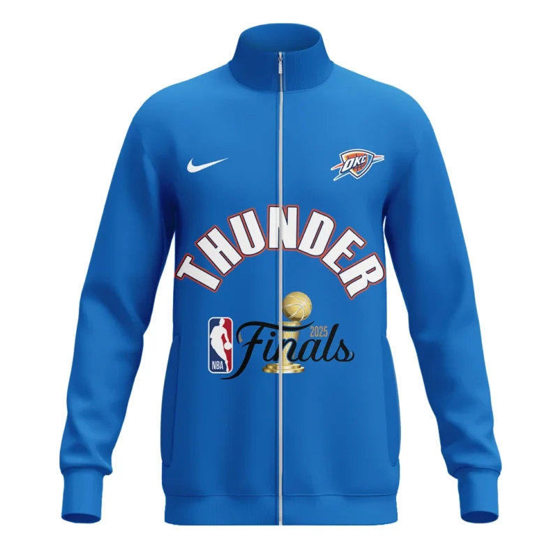 Basketball Stand Collar Jacket NBA 2025 For Fan Basketball HVN1084OKC062325SCJ - Image 2