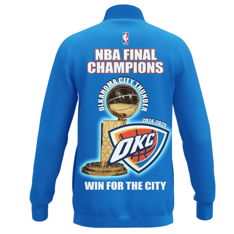 Basketball Stand Collar Jacket NBA 2025 For Fan Basketball HVN1084OKC062325SCJ - Image 3