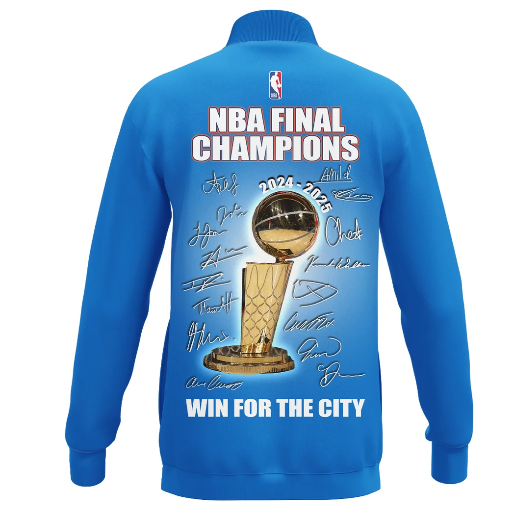 Basketball Stand Collar Jacket NBA 2025 For Fan Basketball HVN1085OKC062325SCJ - Image 3