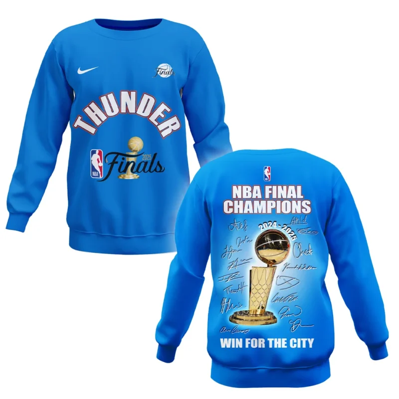 Basketball Sweatshirt NBA 2025 For Fan Basketball HVN1085OKC062325SW