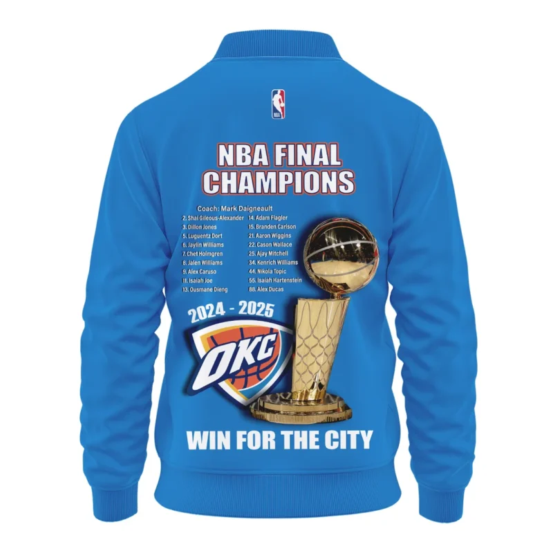 Basketball Bomber Jacket NBA 2025 For Fan Basketball HVN1086OKC062325BOB - Image 3