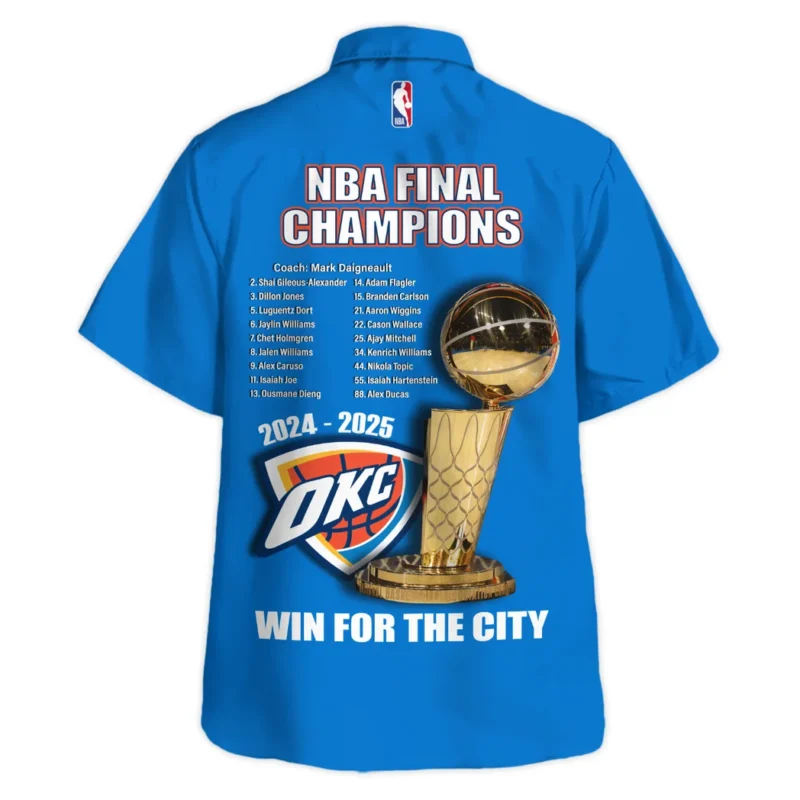 Basketball Club Hawaiian shirt NBA 2025 For Fan Basketball Club HVN1086OKC062325HAW - Image 3