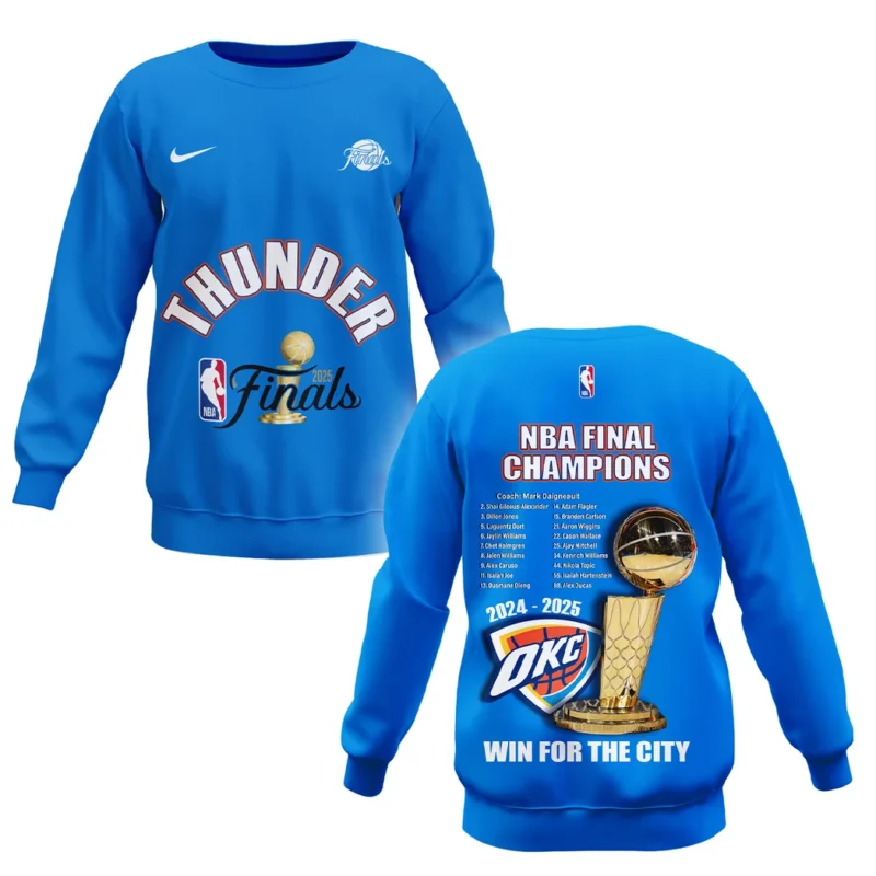 Basketball Sweatshirt NBA 2025 For Fan Basketball HVN1086OKC062325SW