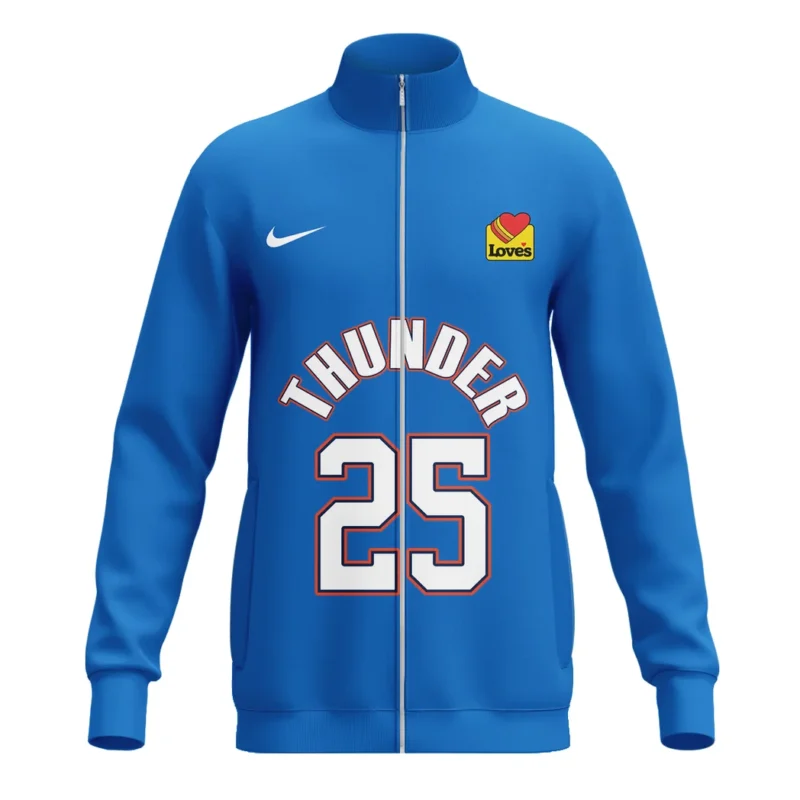 Ajay Mitchell Stand Collar Jacket NBA 2025 For Fan Ajay Mitchell HVN1087AM062325SCJ - Image 2