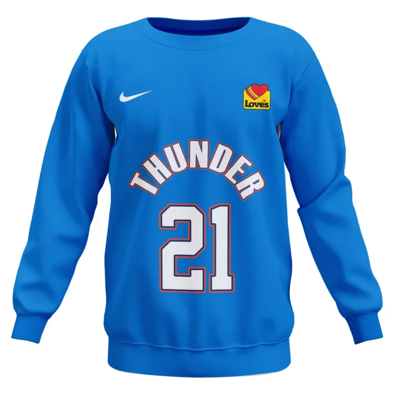 Aaron Wiggins Sweatshirt NBA 2025 For Fan Aaron Wiggins HVN1087AW062325SW - Image 2
