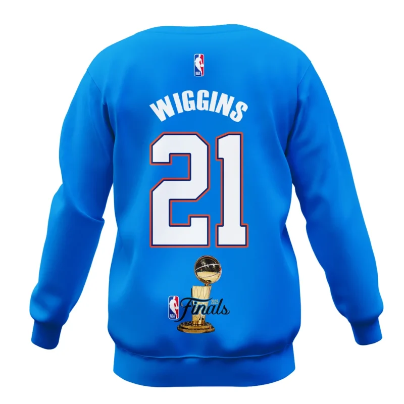 Aaron Wiggins Sweatshirt NBA 2025 For Fan Aaron Wiggins HVN1087AW062325SW - Image 3