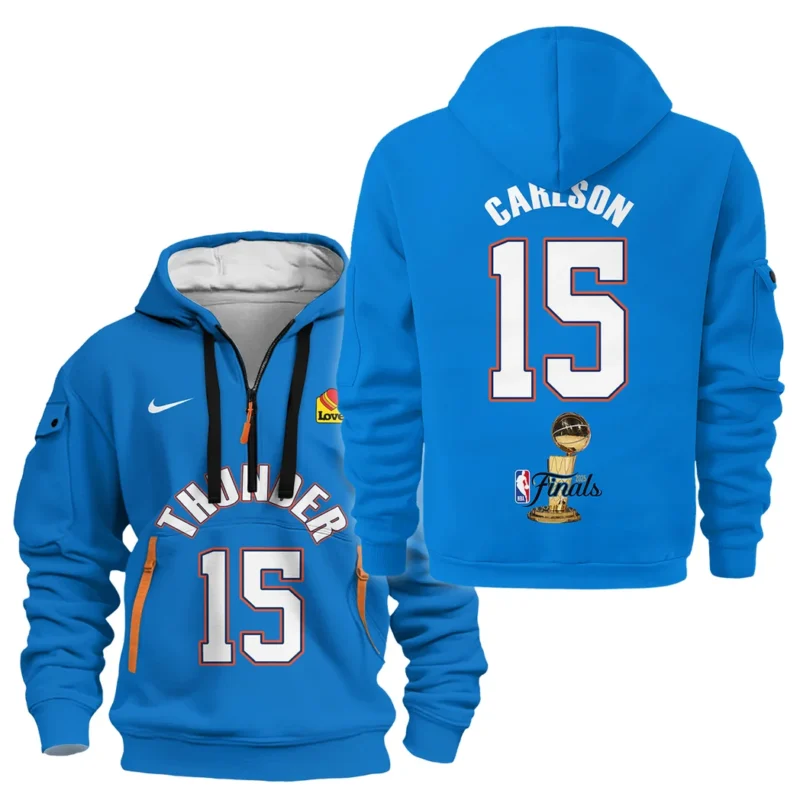 Branden Carlson Hoodie Half Zipper NBA 2025 For Fan Branden Carlson HVN1087BC062325HODZ