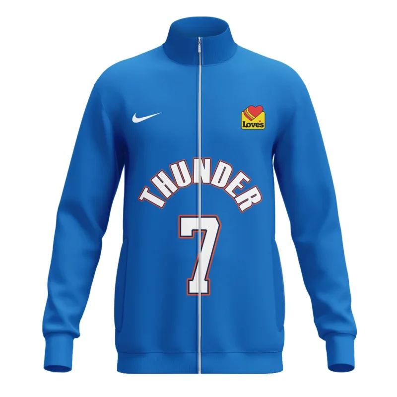 Chet Holmgren Stand Collar Jacket NBA 2025 For Fan Chet Holmgren HVN1087CH062325SCJ - Image 2