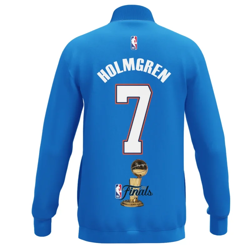 Chet Holmgren Stand Collar Jacket NBA 2025 For Fan Chet Holmgren HVN1087CH062325SCJ - Image 3