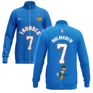 Chet Holmgren Stand Collar Jacket NBA 2025 For Fan Chet Holmgren HVN1087CH062325SCJ