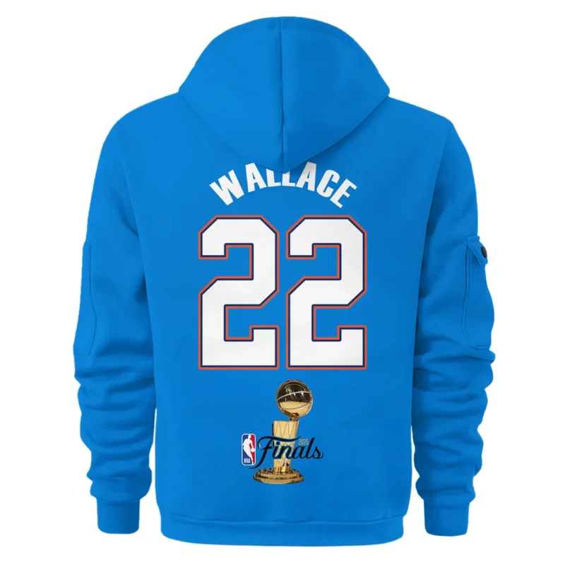 Cason Wallace Hoodie Half Zipper NBA 2025 For Fan Cason Wallace HVN1087CW062325HODZ - Image 3