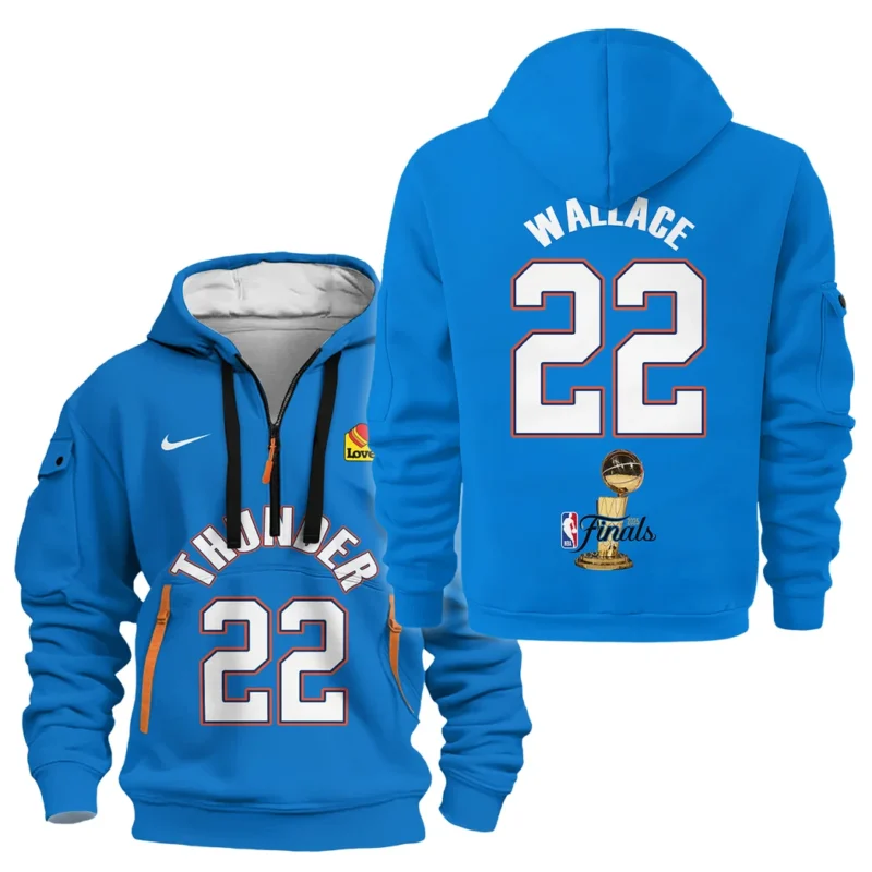 Cason Wallace Hoodie Half Zipper NBA 2025 For Fan Cason Wallace HVN1087CW062325HODZ