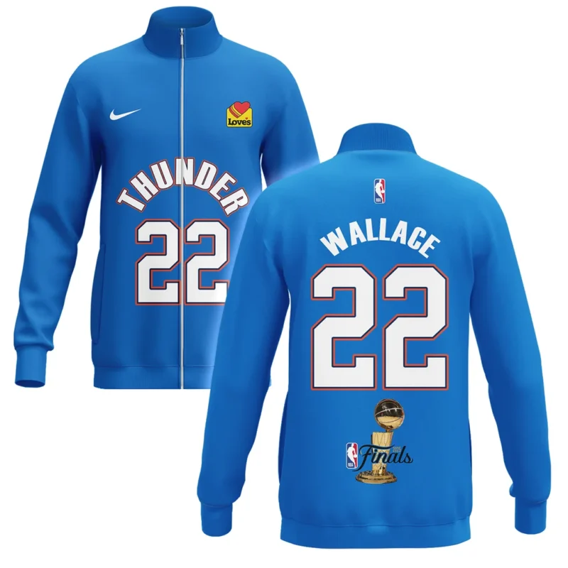 Cason Wallace Stand Collar Jacket NBA 2025 For Fan Cason Wallace HVN1087CW062325SCJ