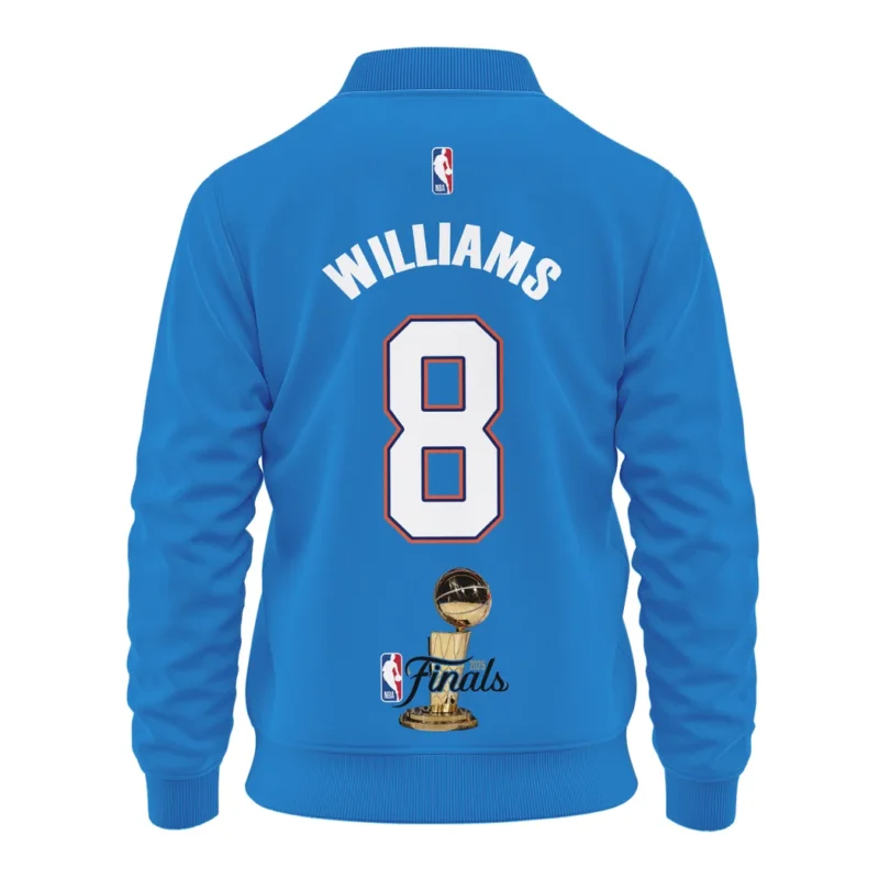 Jaylin Williams Bomber Jacket NBA 2025 For Fan Jaylin Williams HVN1087JW062325BOB - Image 3
