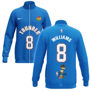 Jaylin Williams Stand Collar Jacket NBA 2025 For Fan Jaylin Williams HVN1087JW062325SCJ