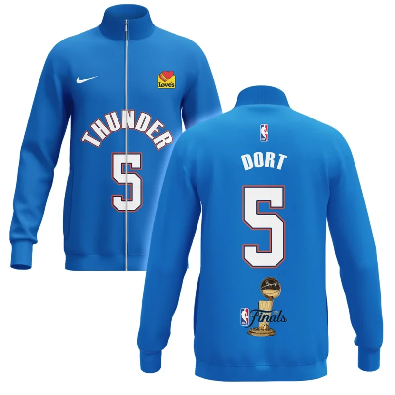 Luguentz Dort Stand Collar Jacket NBA 2025 For Fan Luguentz Dort HVN1087LD062325SCJ