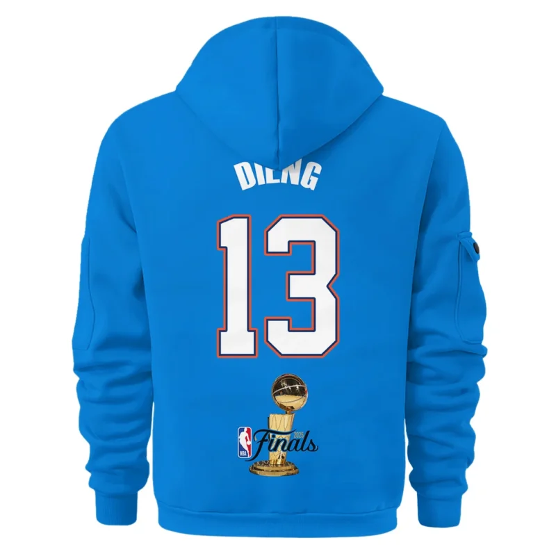 Ousmane Dieng Hoodie Half Zipper NBA 2025 For Fan Ousmane Dieng HVN1087OD062325HODZ - Image 3
