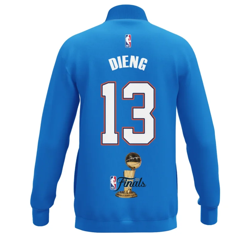 Ousmane Dieng Stand Collar Jacket NBA 2025 For Fan Ousmane Dieng HVN1087OD062325SCJ - Image 3