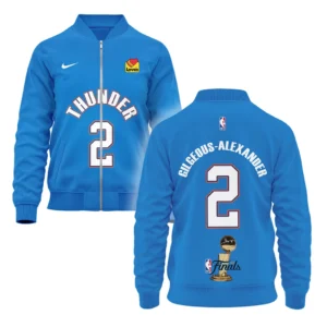 Shai Gilgeous-Alexander Bomber Jacket NBA 2025 For Fan Shai Gilgeous-Alexander HVN1087SGA062325BOB