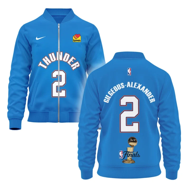 Shai Gilgeous-Alexander Bomber Jacket NBA 2025 For Fan Shai Gilgeous-Alexander HVN1087SGA062325BOB