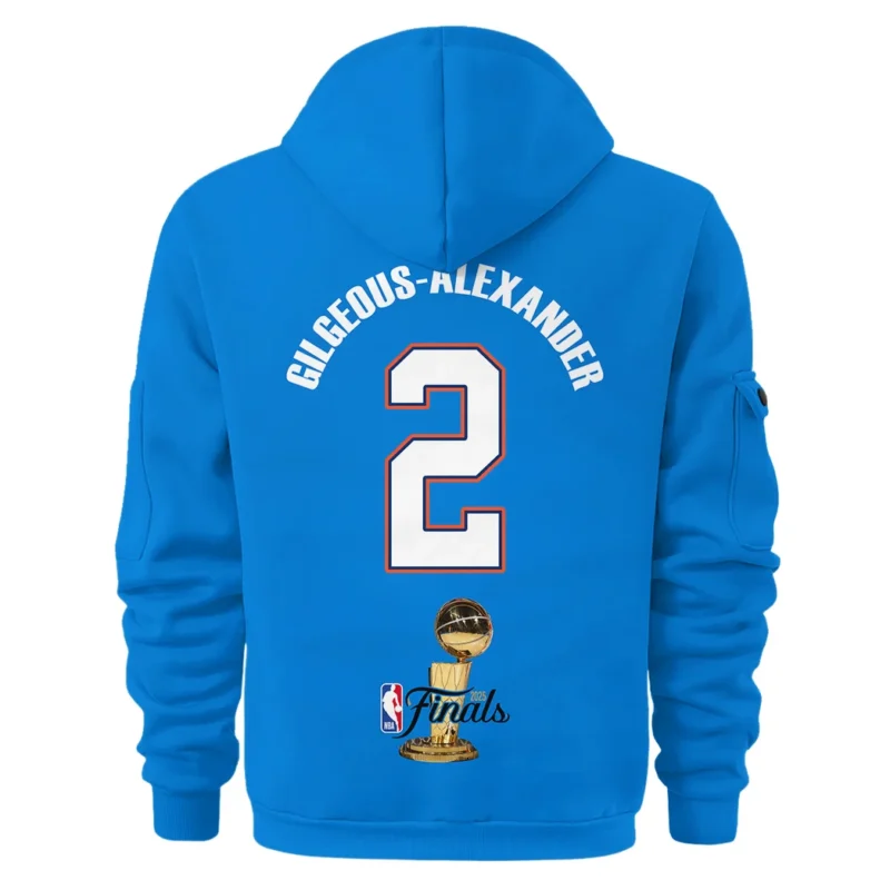 Shai Gilgeous-Alexander Hoodie Half Zipper NBA 2025 For Fan Shai Gilgeous-Alexander HVN1087SGA062325HODZ - Image 3