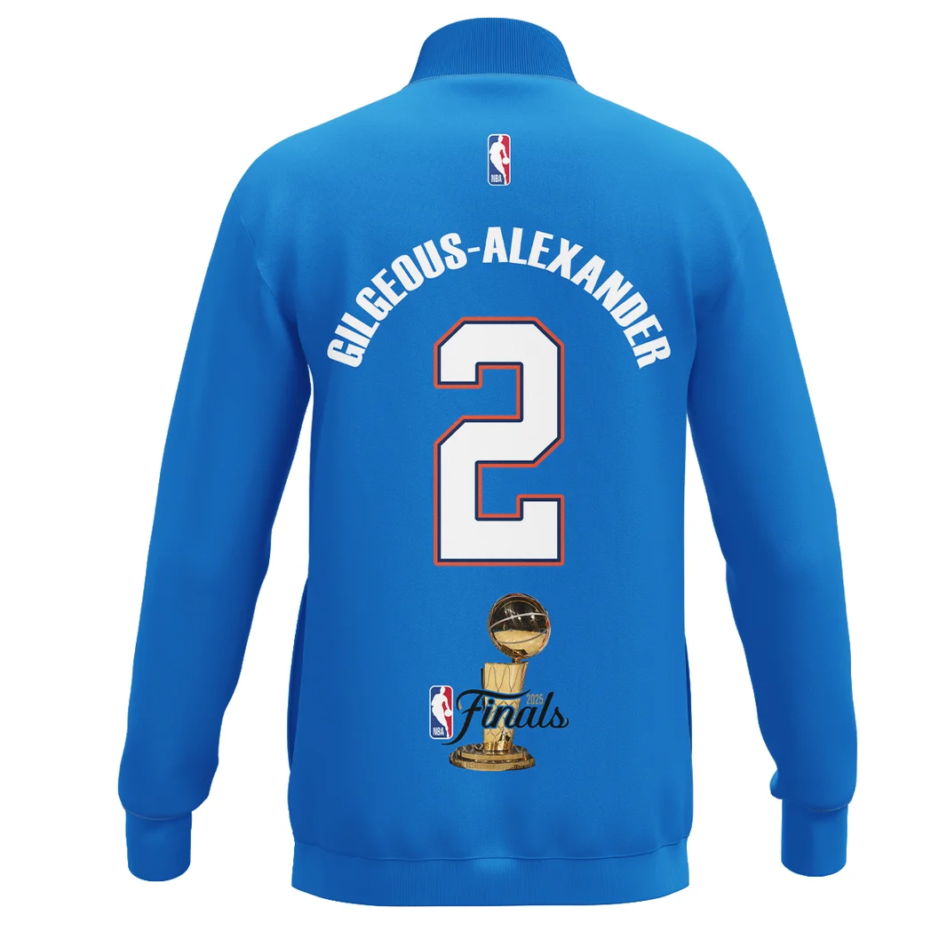 Shai Gilgeous-Alexander Stand Collar Jacket NBA 2025 For Fan Shai Gilgeous-Alexander HVN1087SGA062325SCJ - Image 3
