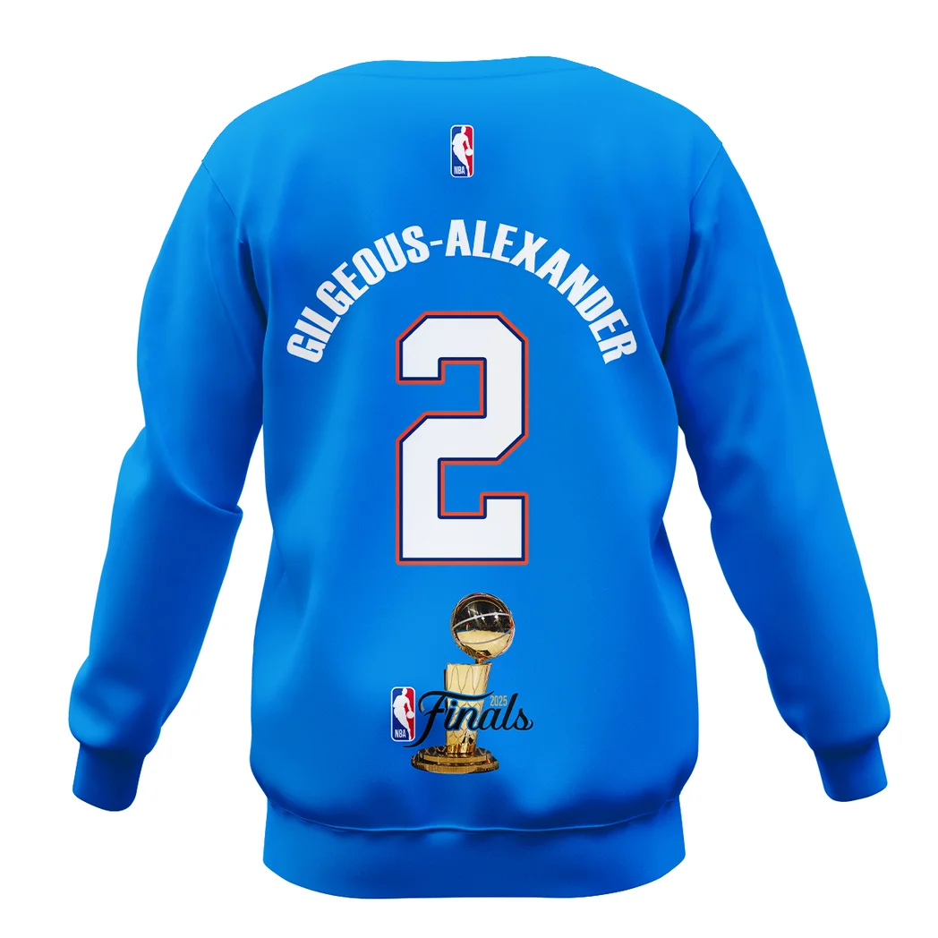 Shai Gilgeous-Alexander Sweatshirt NBA 2025 For Fan Shai Gilgeous-Alexander HVN1087SGA062325SW - Image 3