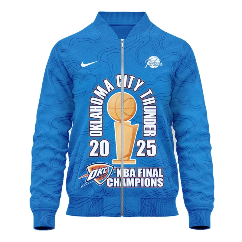 Basketball Bomber Jacket NBA 2025 For Fan Basketball HVN1089OKC062425BOB - Image 2