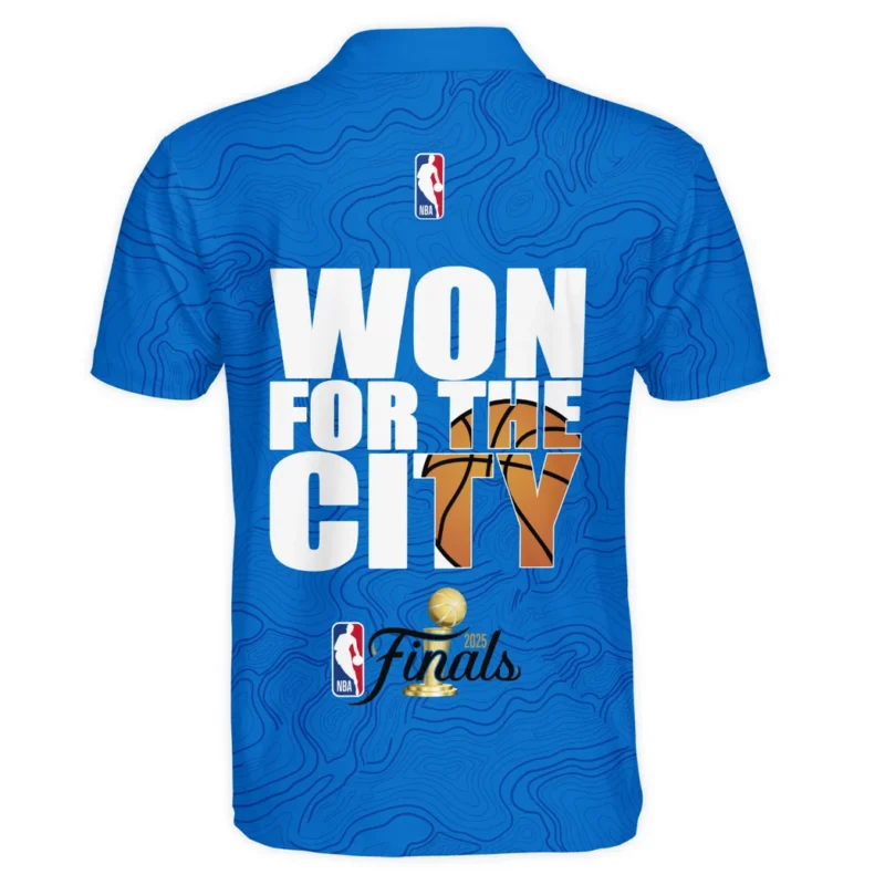 Basketball Club Polo Shirt NBA 2025 For Fan Basketball Club HVN1089OKC062425POS - Image 3