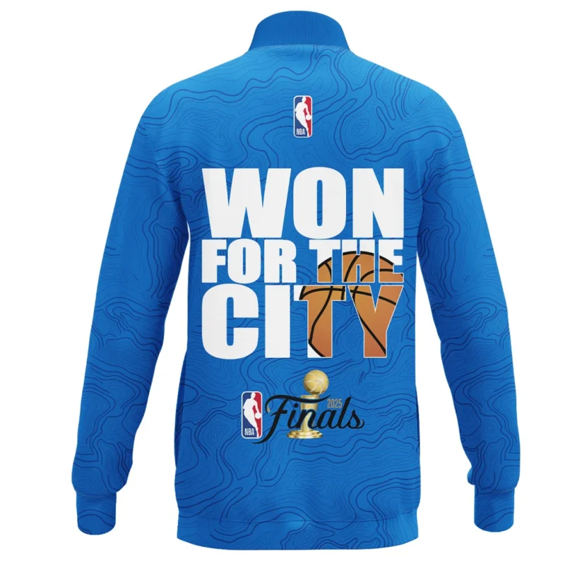 Basketball Stand Collar Jacket NBA 2025 For Fan Basketball HVN1089OKC062425SCJ - Image 3