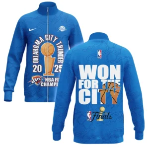 Basketball Stand Collar Jacket NBA 2025 For Fan Basketball HVN1089OKC062425SCJ