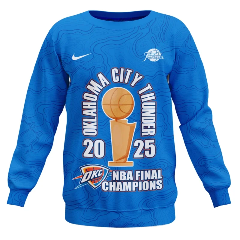 Basketball Sweatshirt NBA 2025 For Fan Basketball HVN1089OKC062425SW - Image 2