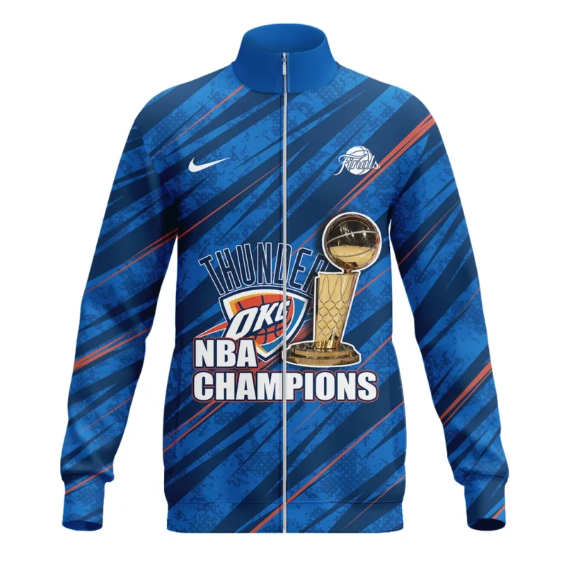 Basketball Stand Collar Jacket NBA 2025 For Fan Basketball HVN1090OKC062425SCJ - Image 2