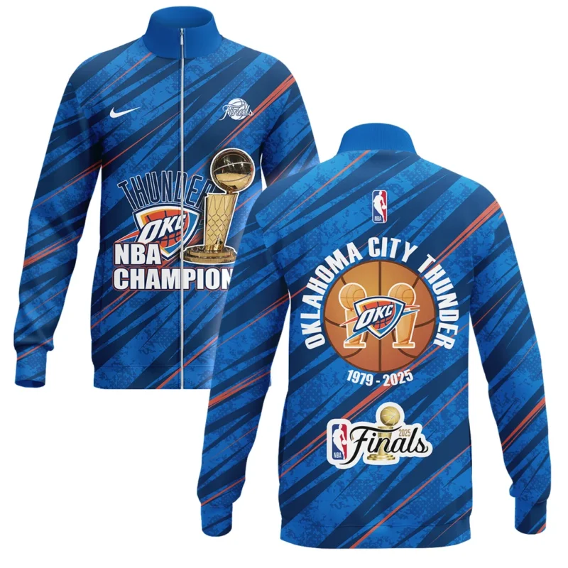 Basketball Stand Collar Jacket NBA 2025 For Fan Basketball HVN1090OKC062425SCJ