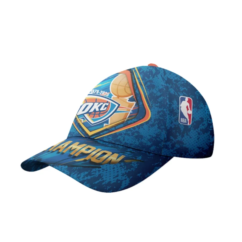 Basketball Club Classic Cap NBA 2025 For Fan Basketball Club HVN1091OKC062425CAP - Image 2