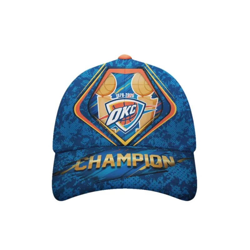 Basketball Club Classic Cap NBA 2025 For Fan Basketball Club HVN1091OKC062425CAP - Image 4