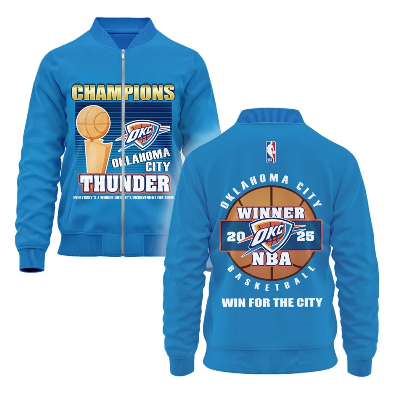 Basketball Bomber Jacket NBA 2025 For Fan Basketball HVN1092OKC062425BOB