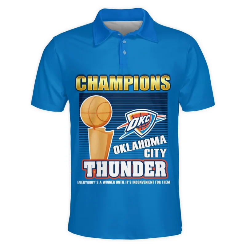Basketball Club Polo Shirt NBA 2025 For Fan Basketball Club HVN1092OKC062425POS - Image 2