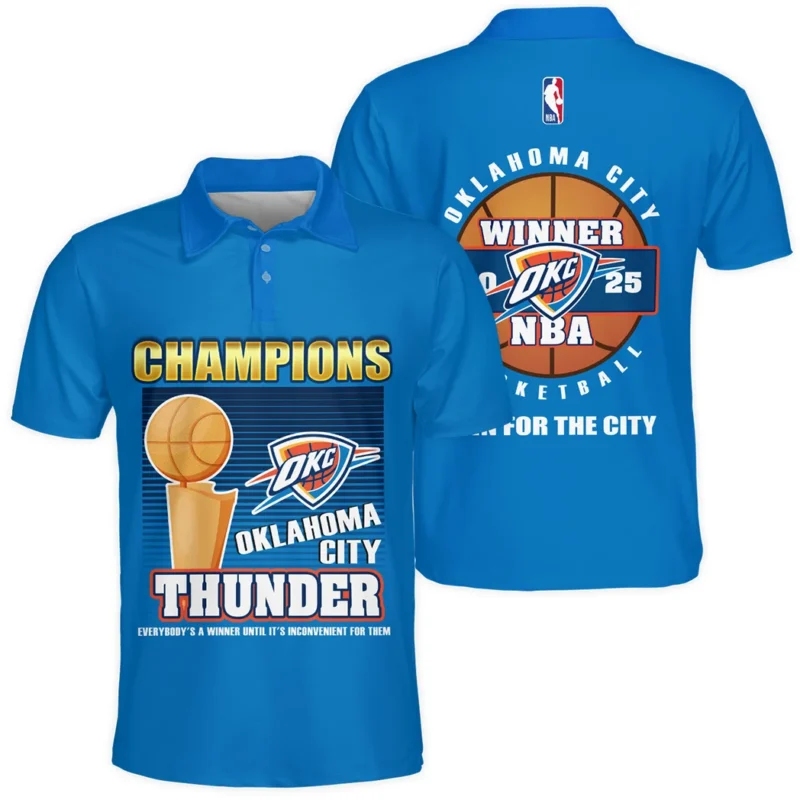 Basketball Club Polo Shirt NBA 2025 For Fan Basketball Club HVN1092OKC062425POS