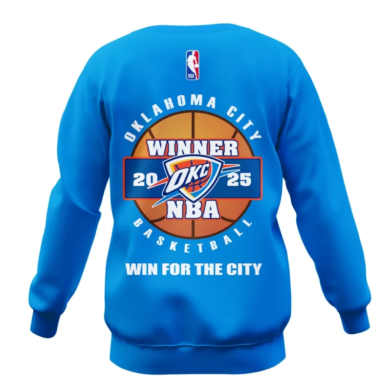 Basketball Sweatshirt NBA 2025 For Fan Basketball HVN1092OKC062425SW - Image 3