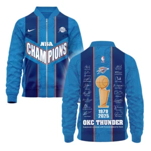 Basketball Bomber Jacket NBA 2025 For Fan Basketball HVN1093OKC062425BOB